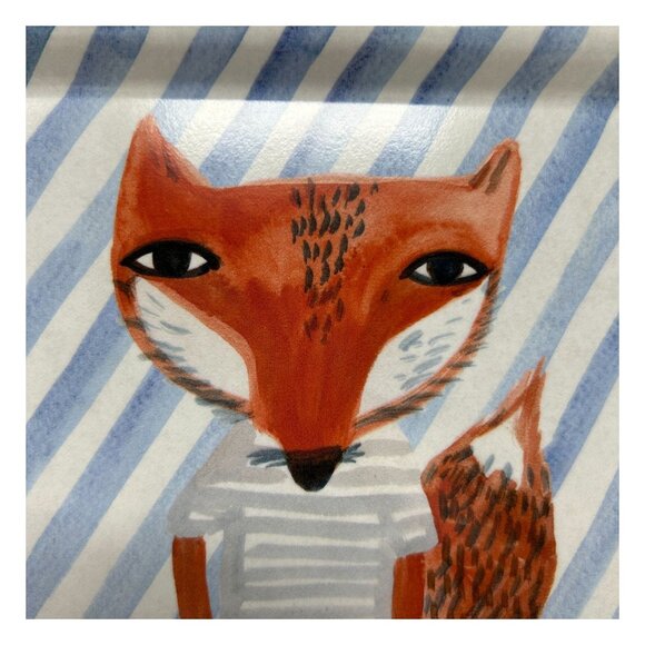 Donna Wilson Fox Stripes Artist Mini Trinket Desk Tray Melamine Made Belgium - Picture 8 of 12